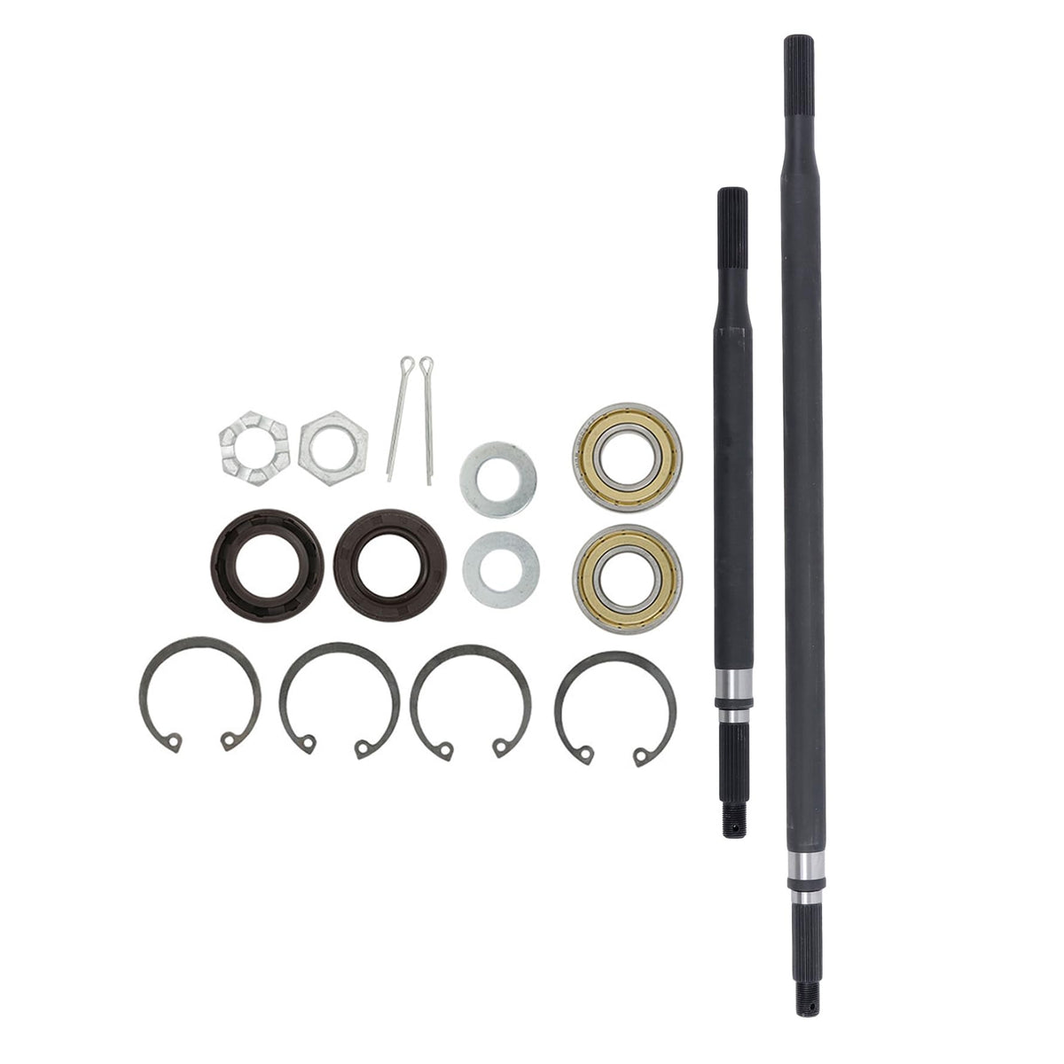 Munirater rear spline axle shaft with bearing and seal kit for durable power transmission