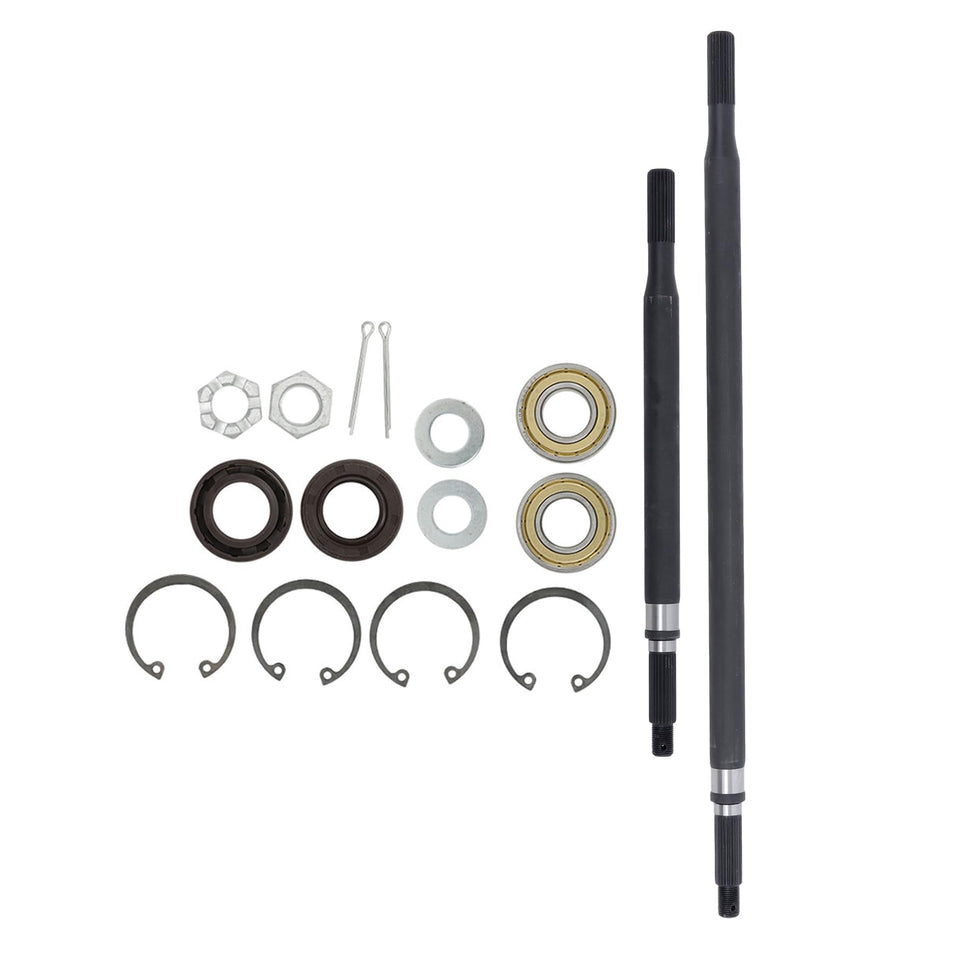 Munirater rear spline axle shaft with bearing and seal kit for durable power transmission