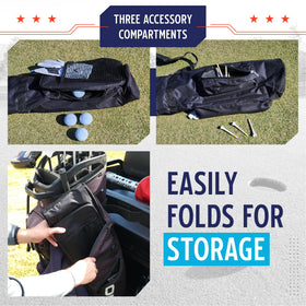 Murray Sporting Goods Golf Sunday Bag with side pockets for accessories
