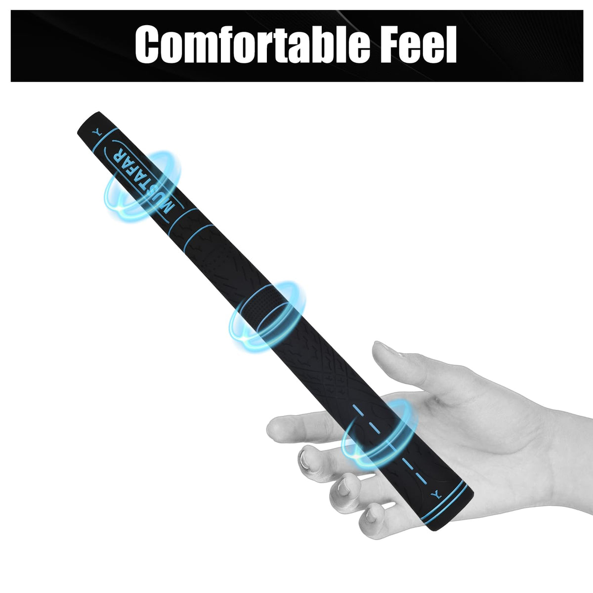 MUSTAFAR midsize core size visual blue demonstrates precise grip fit