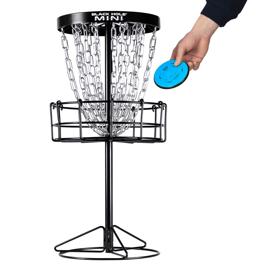 MVP Black Hole Mini showing its 26.5-inch height for indoor and outdoor use.