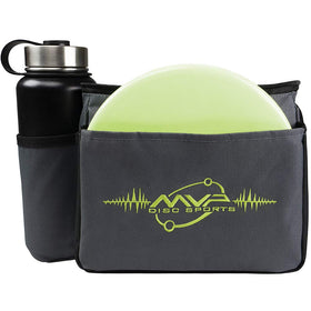 MVP Cell Disc Golf Starter Bag interior view reveals main compartment and extra space for discs