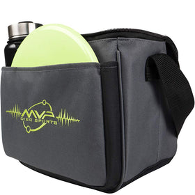 MVP Cell Disc Golf Starter Bag drink holder in use keeps hydration within reach
