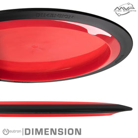 MVP Dimension Neutron side view shows steady flight for precise throws.