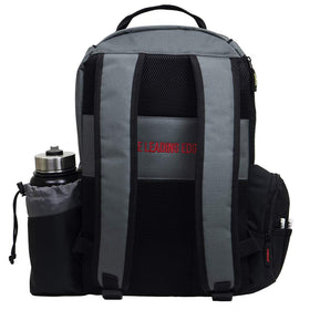MVP Disc Shuttle water bottle holder keeps 32 oz bottle secure.