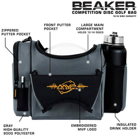 MVP Beaker bag side pocket for organized discs and accessories