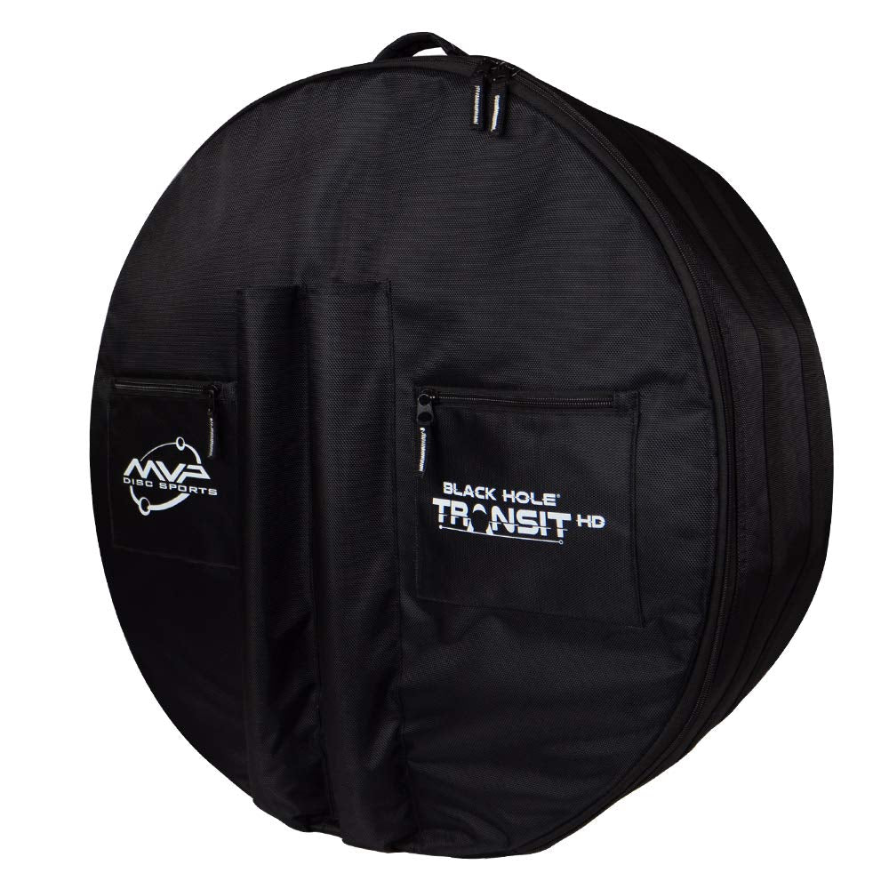 MVP Disc Sports Black Hole HD Transit Bag shows durable 1680D fabric for heavy-duty transport.