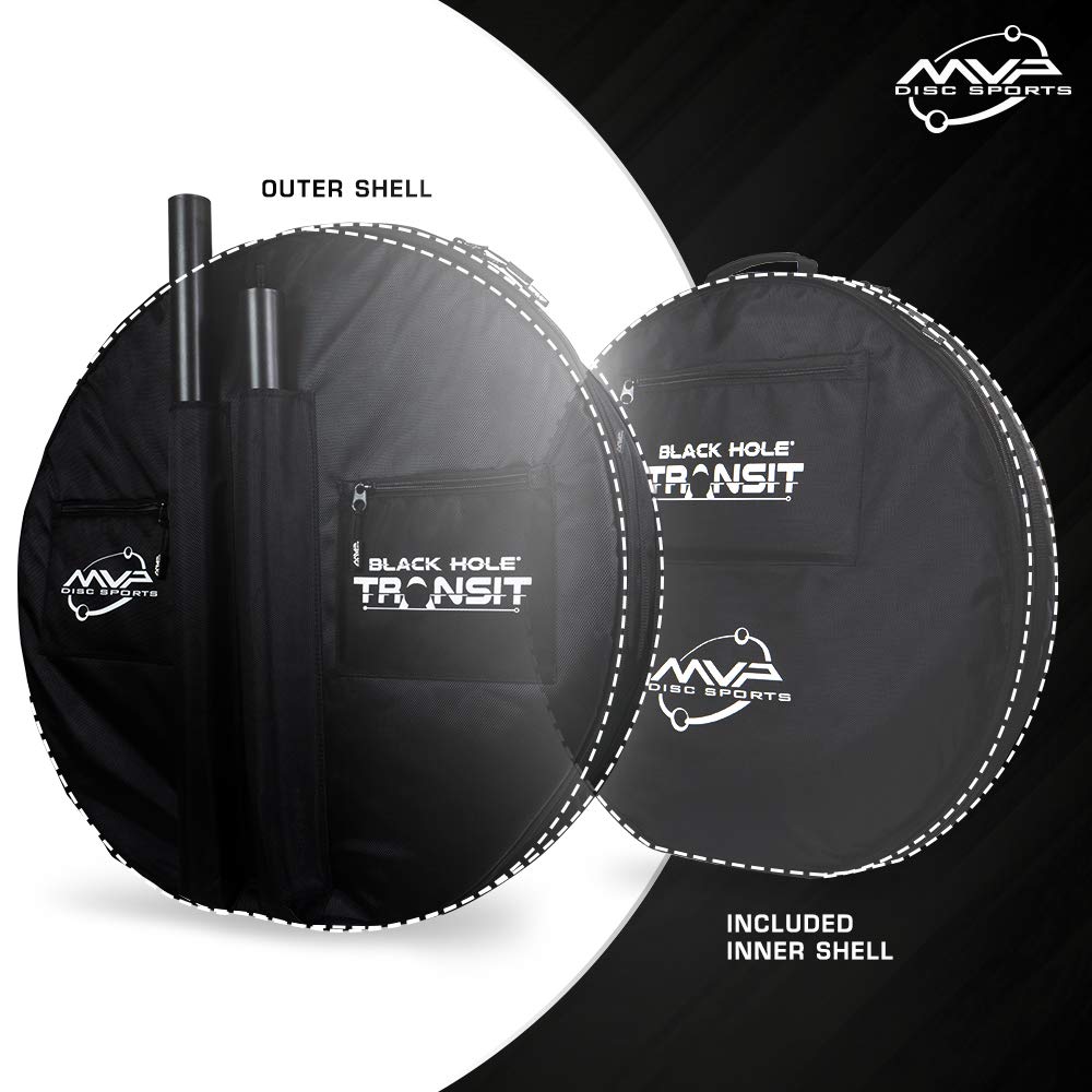 MVP Disc Sports Black Hole Lite 24-Chain Basket chains-closeup emphasizes catching precision in drills