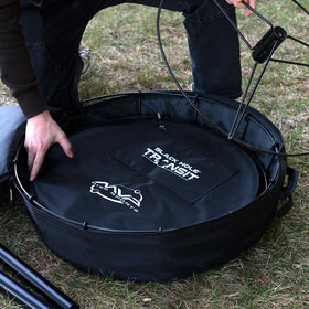 MVP Disc Sports Black Hole Lite 24-Chain Basket ground-stakes included for wind stability