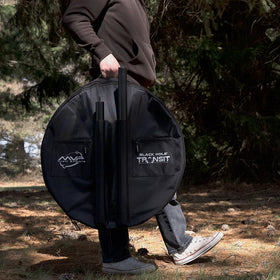 MVP Disc Sports Black Hole Lite 24-Chain Basket in-use captured during practice session