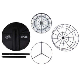 MVP Disc Sports Black Hole Lite 24-Chain Basket transit-bag image highlights easy transport for outings
