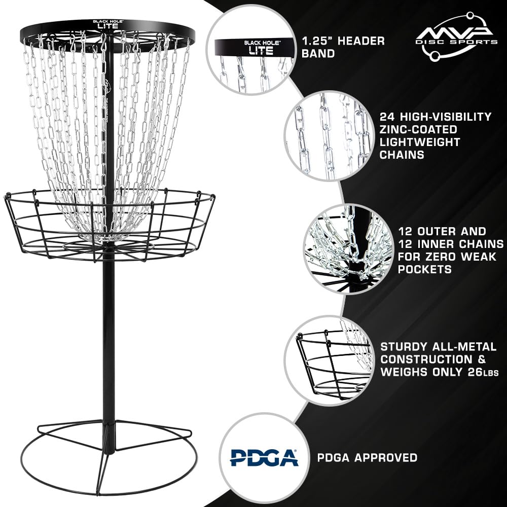 MVP Black Hole Lite collapsible basket, easy transport for practice anywhere.
