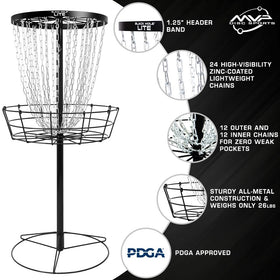 MVP Black Hole Lite collapsible basket, easy transport for practice anywhere.