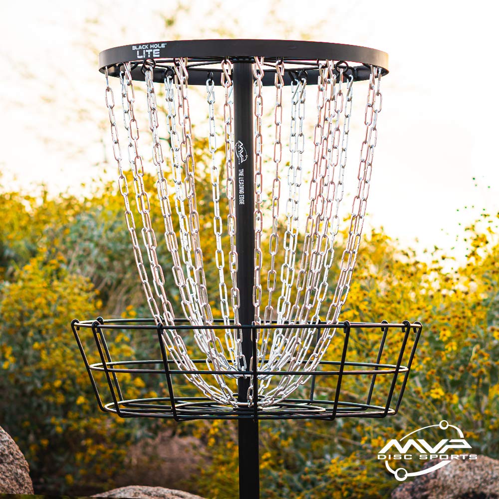 MVP Black Hole Lite all-metal construction with wide base for stability.