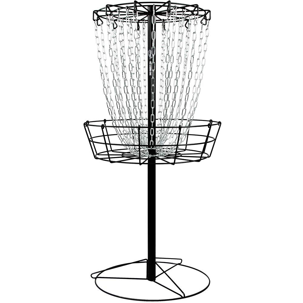 MVP Disc Sports Black Hole Practice Basket during assembly for fast setup and quick practice.