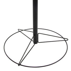 MVP Disc Sports Black Hole Practice Basket base with stakes prevents tipping on windy days.