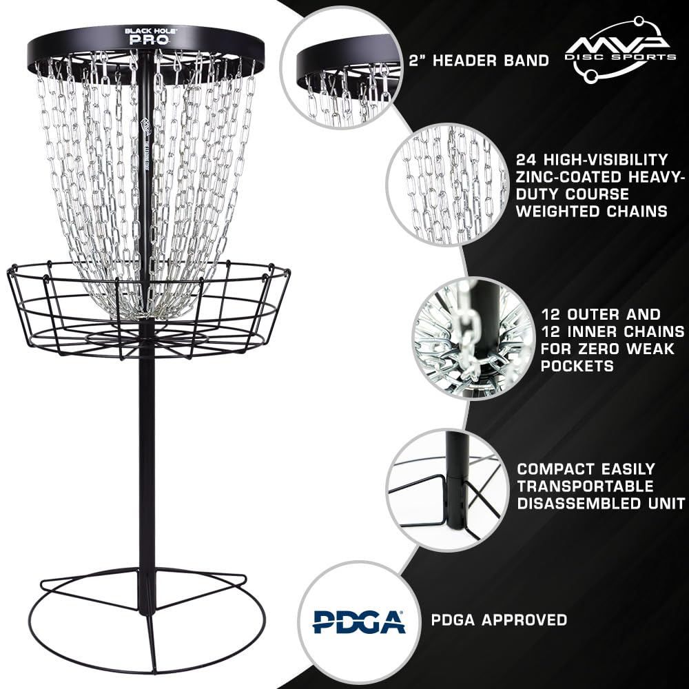 MVP Black Hole Pro collapsible frame for easy transport.