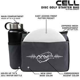 Main compartment holds 8–10 discs for quick access during play.