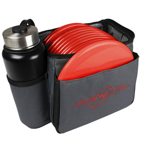 MVP Disc Sports Cell bag main compartment holds 8–10 discs for casual rounds.