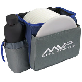 MVP Disc Sports Cell Disc Golf Bag front view, compact for quick rounds.