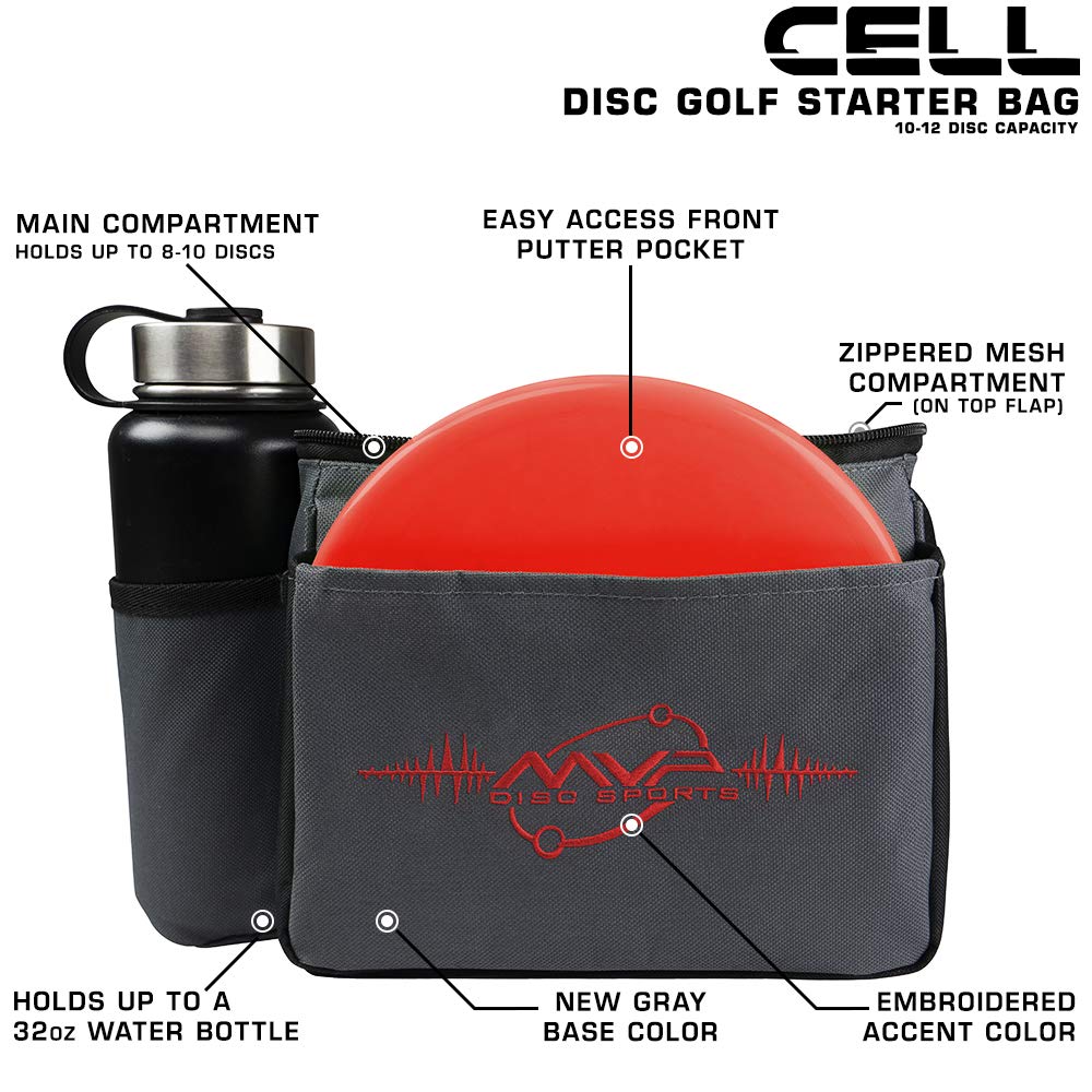 MVP Disc Sports Cell bag rendered as light and durable for on-course use.