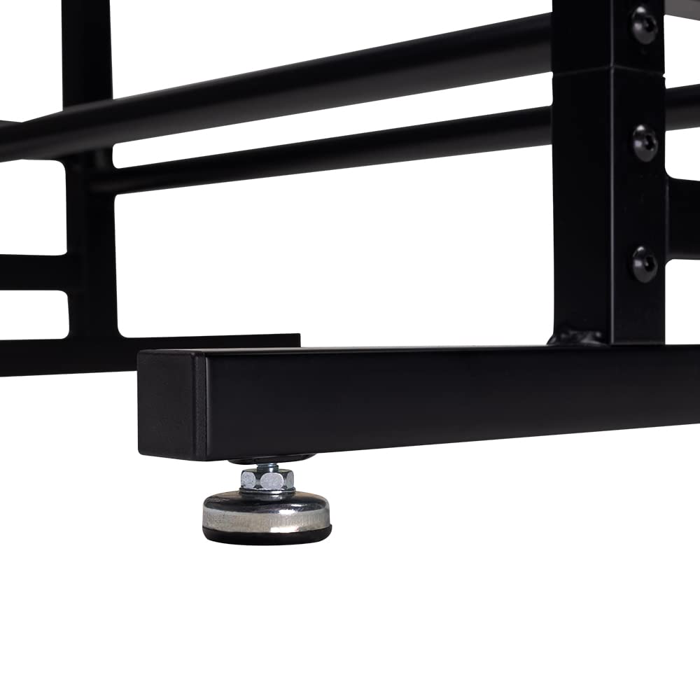 MVP Disc Sports Disc Station stores 240+ discs across six shelves to reduce clutter.