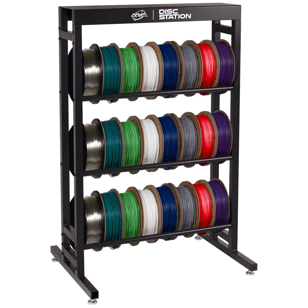 MVP Disc Sports Disc Station keeps hobby organized and accessible during practice.