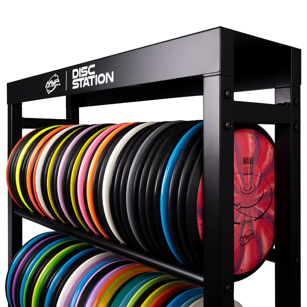 MVP Disc Sports Disc Station featuring sturdy all-metal construction for durability.