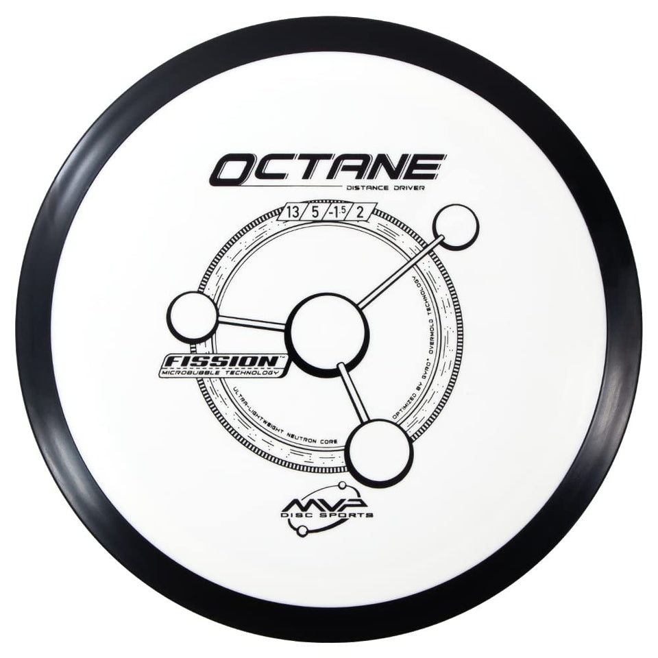 MVP Disc Sports Fission Octane core close-up showing ultralight design for longer distance capability