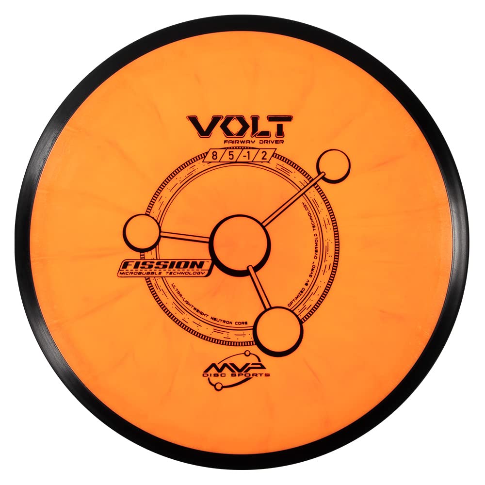 MVP Volt disc golf fairway driver in Fission plastic for long, precise flights.