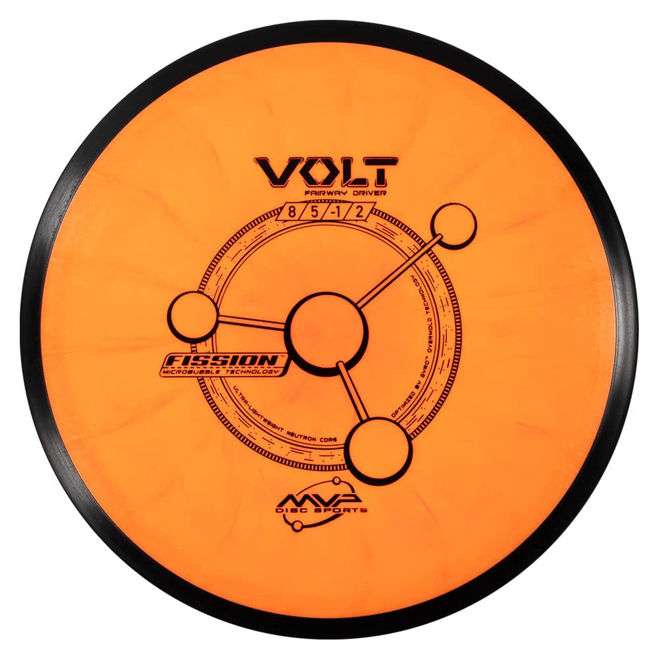 MVP Volt disc golf fairway driver in Fission plastic for long, precise flights.