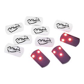 MVP Disc Sports Flat LED Tri-Lite Red clip-on for enhanced dusk visibility