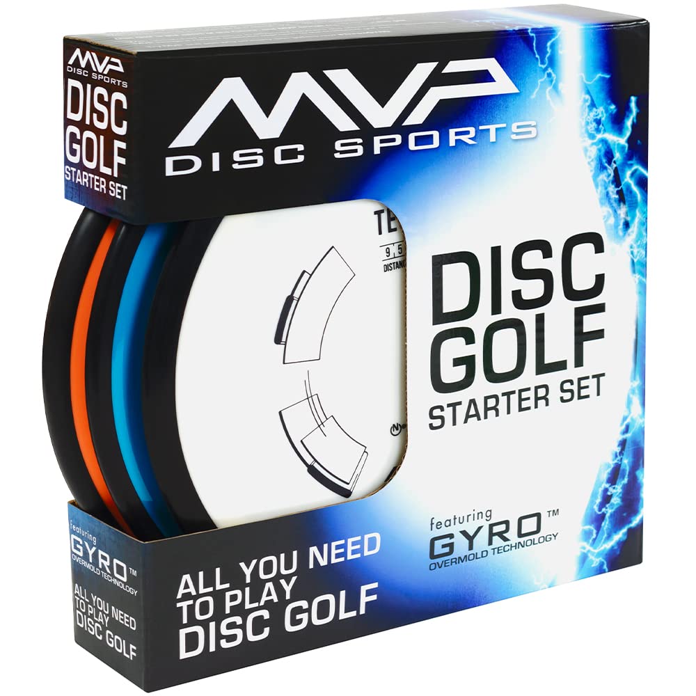 MVP Disc Sports Premium Starter Set box with bold graphics, ideal for gifting.