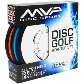 MVP Disc Sports Premium Starter Set box with bold graphics, ideal for gifting.