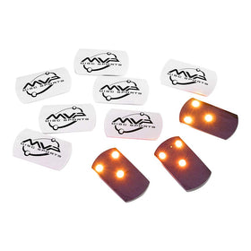 MVP Disc Sports Tri-Lite LED lights attached to a disc for night play and visibility