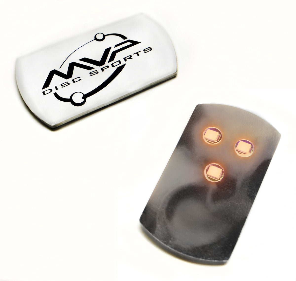 MVP Disc Sports Tri-Lite lights cycling colors for dusk visibility