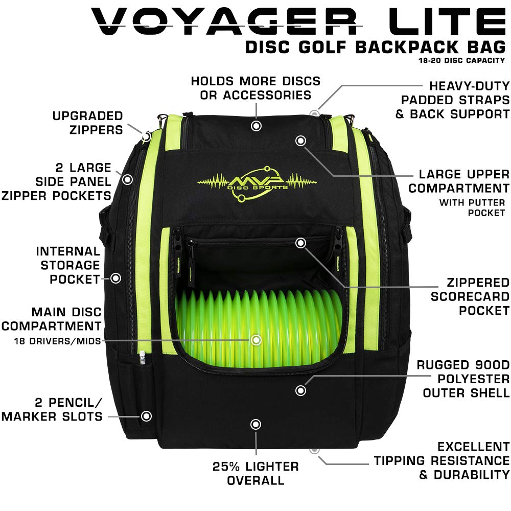 MVP Voyager Lite back view with padded straps for comfort