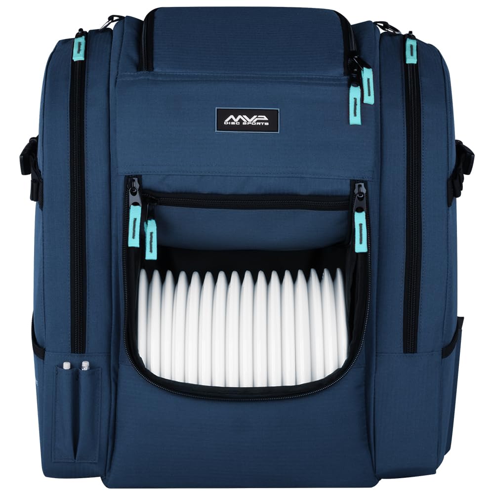 MVP Disc Sports Voyager Lite front view showing cushioned back panel for comfort.
