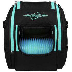 MVP Disc Sports Voyager Lite backpack front view showing spacious disc storage