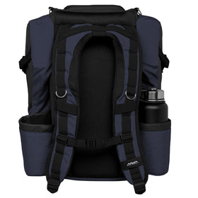 MVP Disc Sports Voyager Slim Backpack ergonomic strap padding enhances comfort during rounds