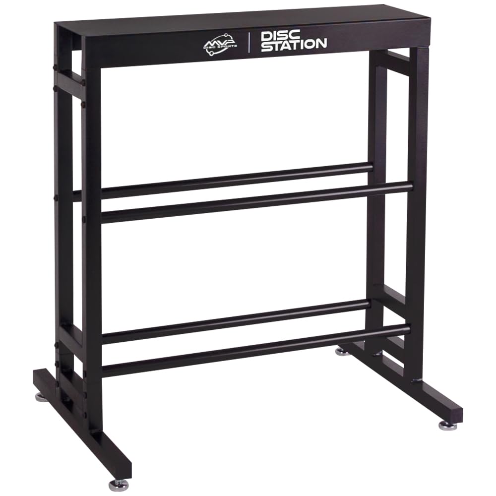 MVP Disc Station side view shows compact footprint for small spaces.