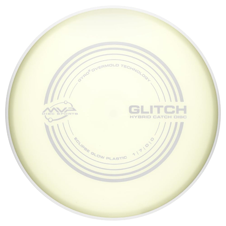 MVP Glitch hybrid catch disc front view for warm-up and practice