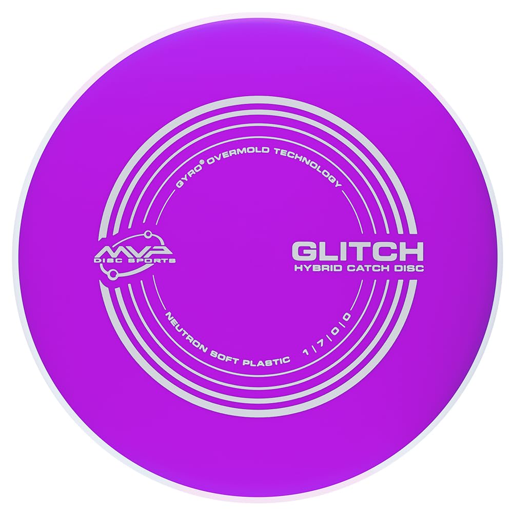 MVP Glitch Soft Neutron disc catching in warmup pose for practice.