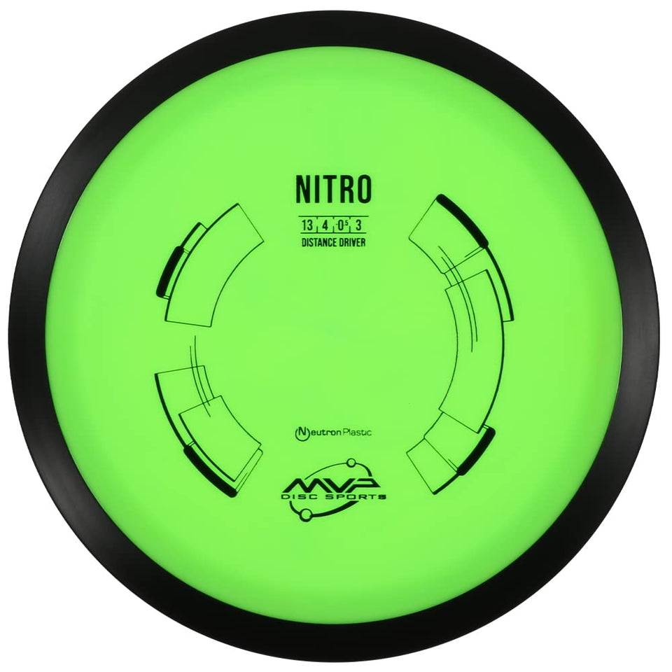 MVP Neutron Nitro disc front view for stable flight and distance