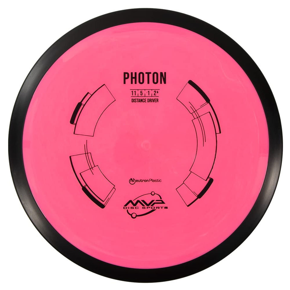 MVP Neutron Photon distance driver in flight with a stable fade for longer throws.