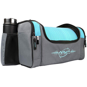 MVP Nucleus Tournament Bag Aqua back view with padded walls visible.
