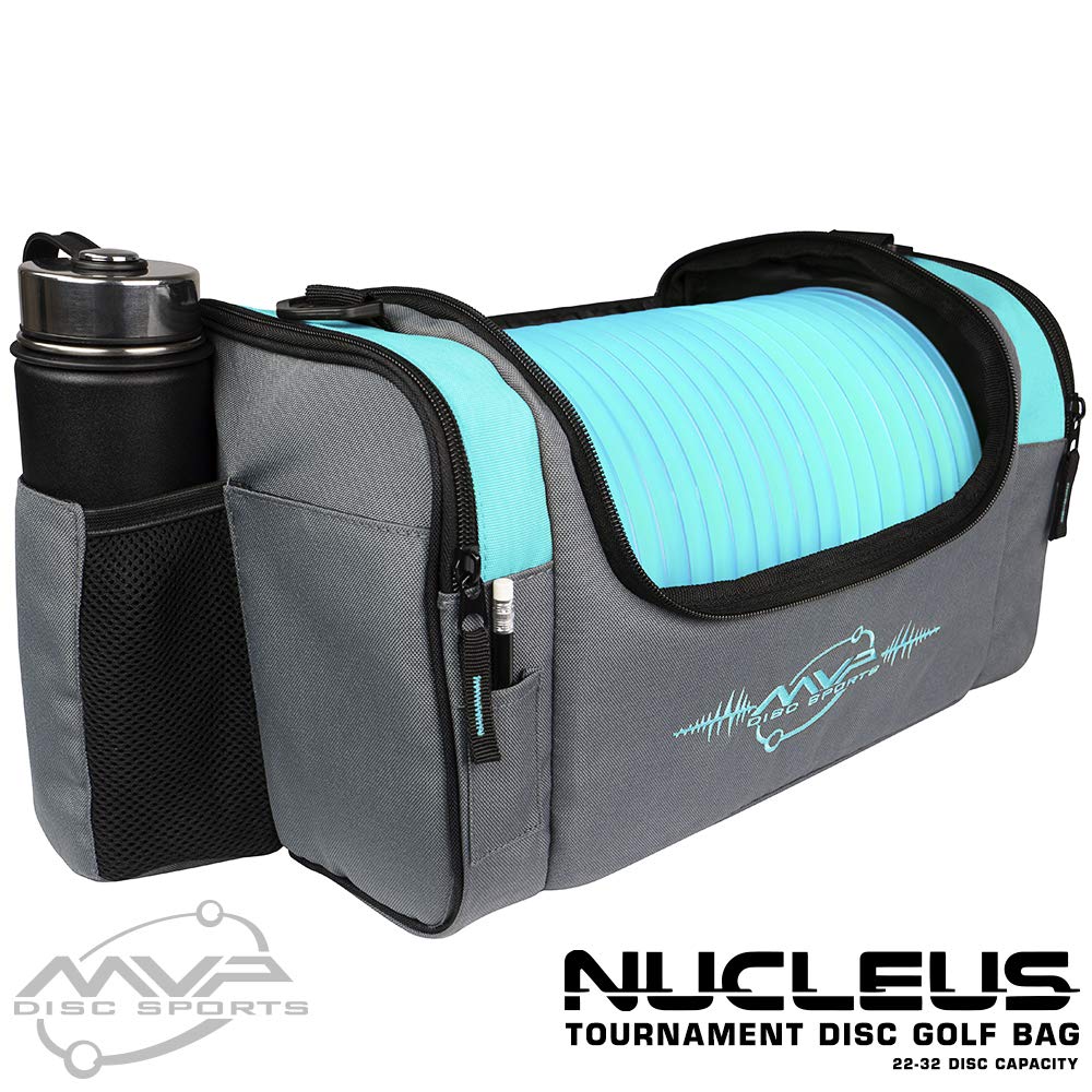 MVP Nucleus Tournament Bag Aqua cart-ready design for Rover compatibility.