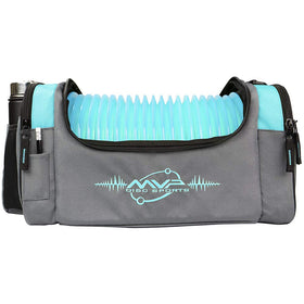 MVP Nucleus Tournament Bag Aqua front view showing ample disc capacity.