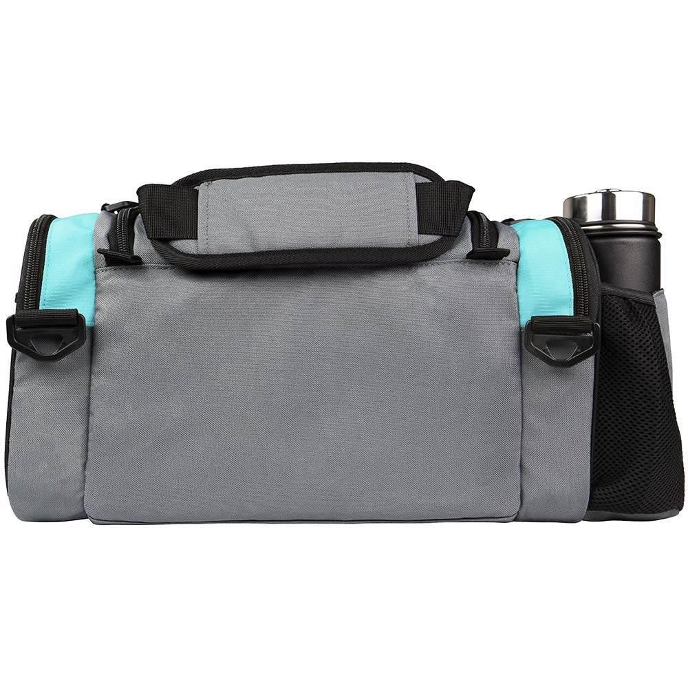 MVP Nucleus Tournament Bag Aqua rigid bottom supports stable gear.