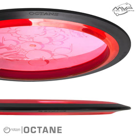 Close-up of MVP Octane in Proton plastic highlighting durability and transparency.